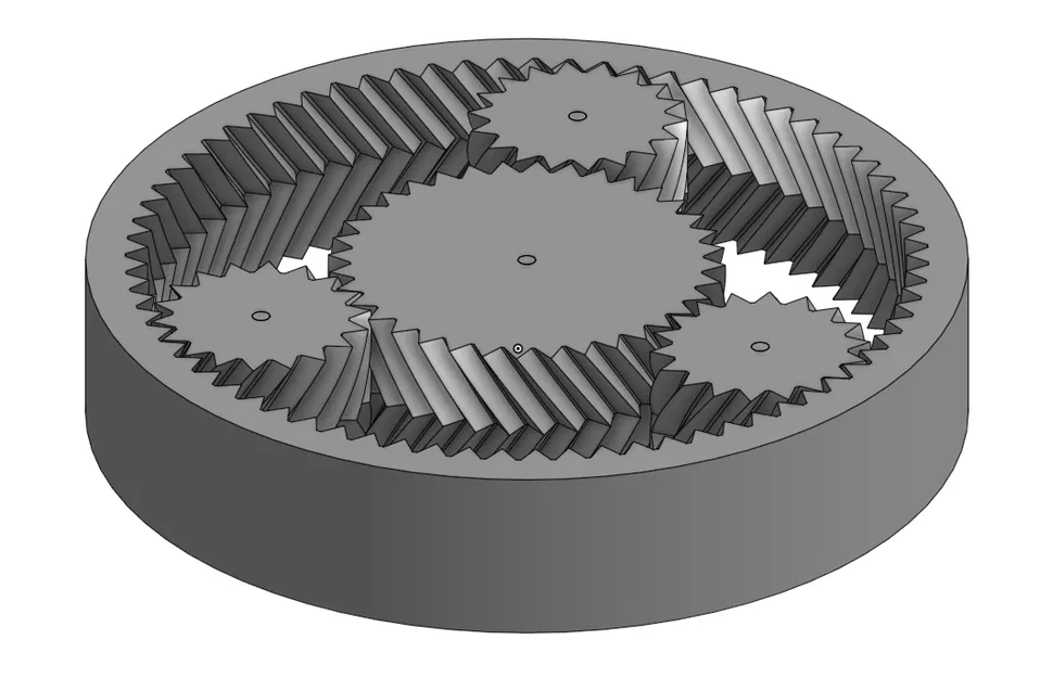 Hộp số hành tinh in một mảnh. - Image 1