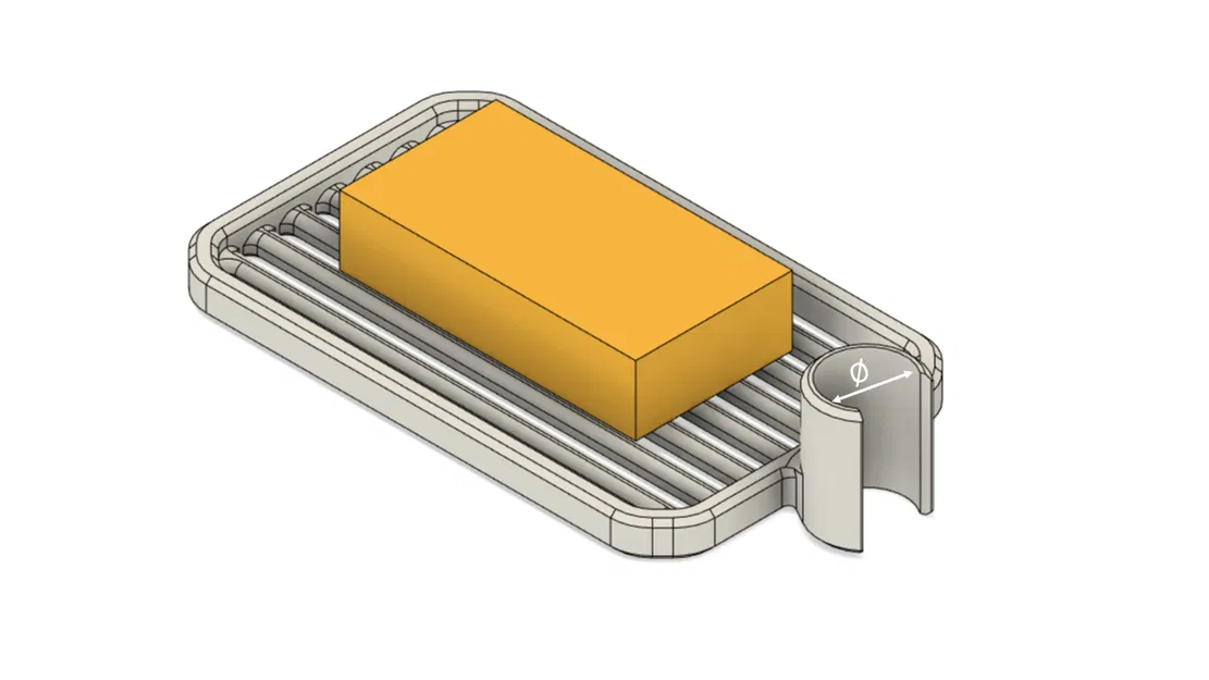 Kẹp Giữ Xà Bông Gắn Ống Sen - Image 2