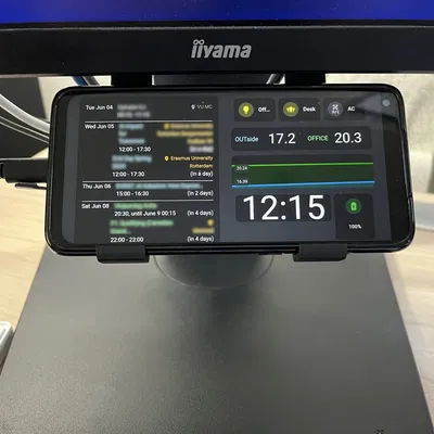 Giá đỡ/kẹp điện thoại cho màn hình