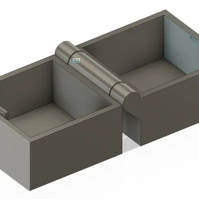 Hộp 50X50X50mm Có Bản Lề Và Khóa Gài