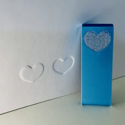 Con Dấu Embosser Giấy Hình Trái Tim