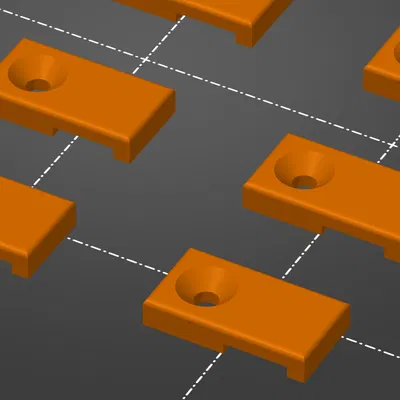 Kẹp giữ dải đèn RGB (lỗ bắt vít âm) cho dải LED trần và Hue