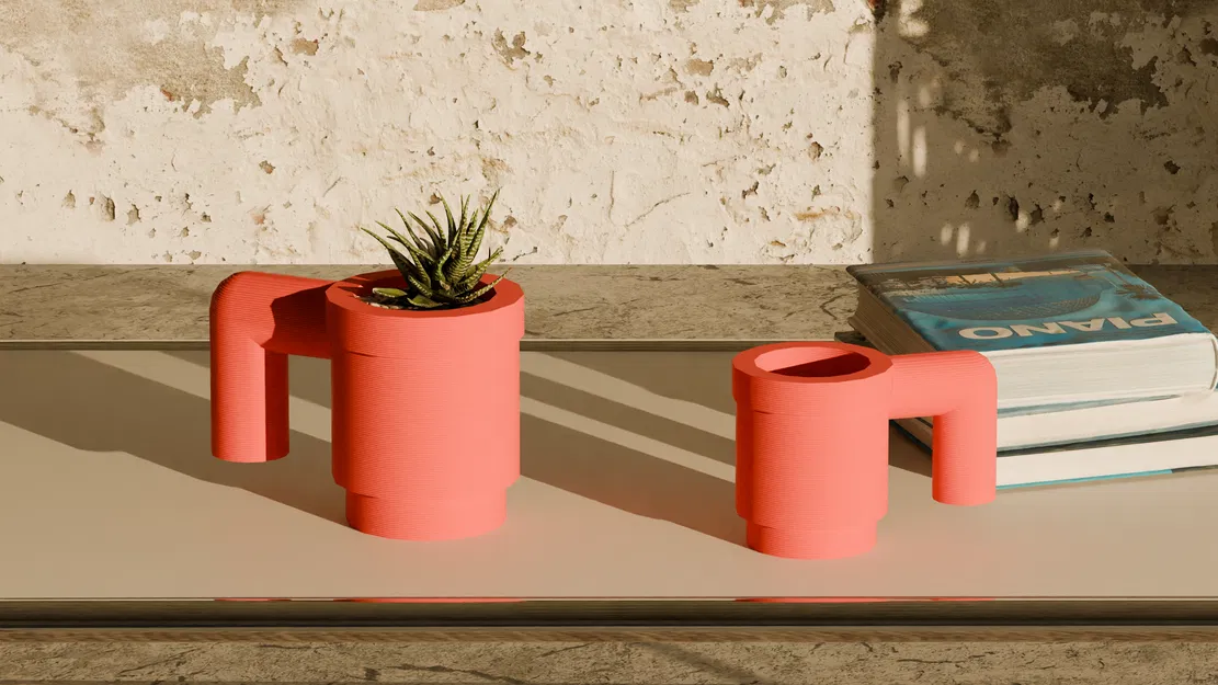 Chậu Cây Hình Ly LEGO Phóng To - Trang Trí Nhà Cửa - Image 1