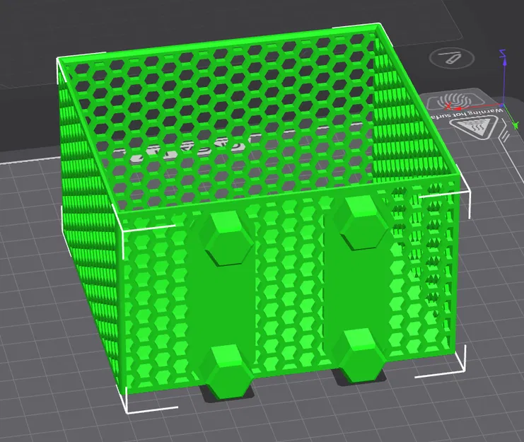 Giỏ tổ ong HSW lớn 100x100x63mm - Image 5