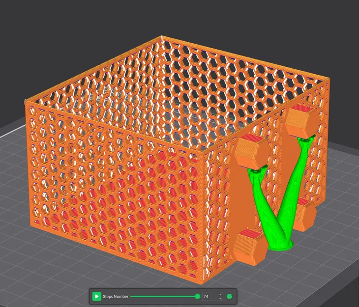 Giỏ tổ ong HSW lớn 100x100x63mm - Image 6