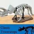 [3Dino Puzzle] Khủng long Triceratops Phong cách Cổ điển - Thumbnail 1
