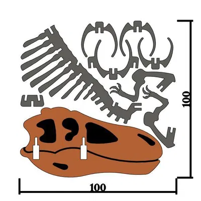 [3Dino Puzzle] Spinosaurus Phong Cách Cổ Điển