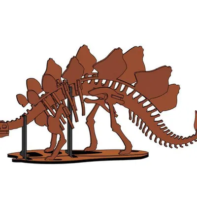 [3Dino Puzzle] Stegosaurus Phong Cách Cổ Điển
