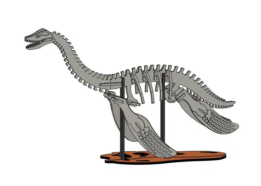 [3Dino Puzzle] Khủng long cổ đại Plesiosaurus - Image 3
