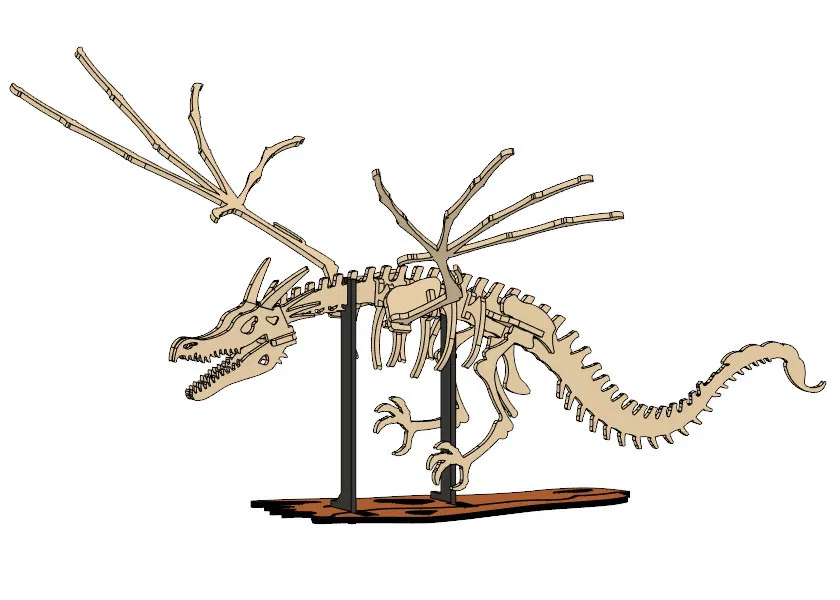 [Fantasy & Primal] Bộ xương Wyvern - Image 3