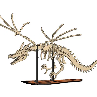 [Fantasy & Primal] Bộ xương Wyvern