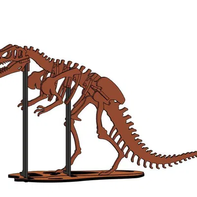 [3Dino Puzzle] Allosaurus Phong Cách Cổ Điển