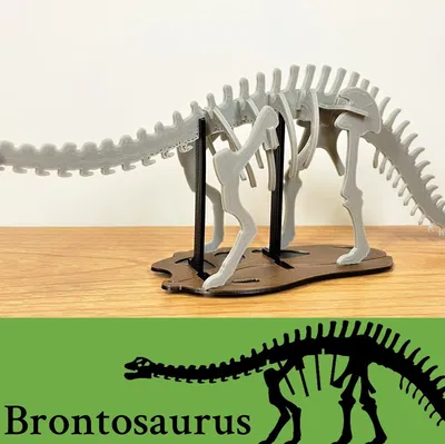 [3Dino Puzzle] Khủng long Brontosaurus (Apatosaurus cổ điển)
