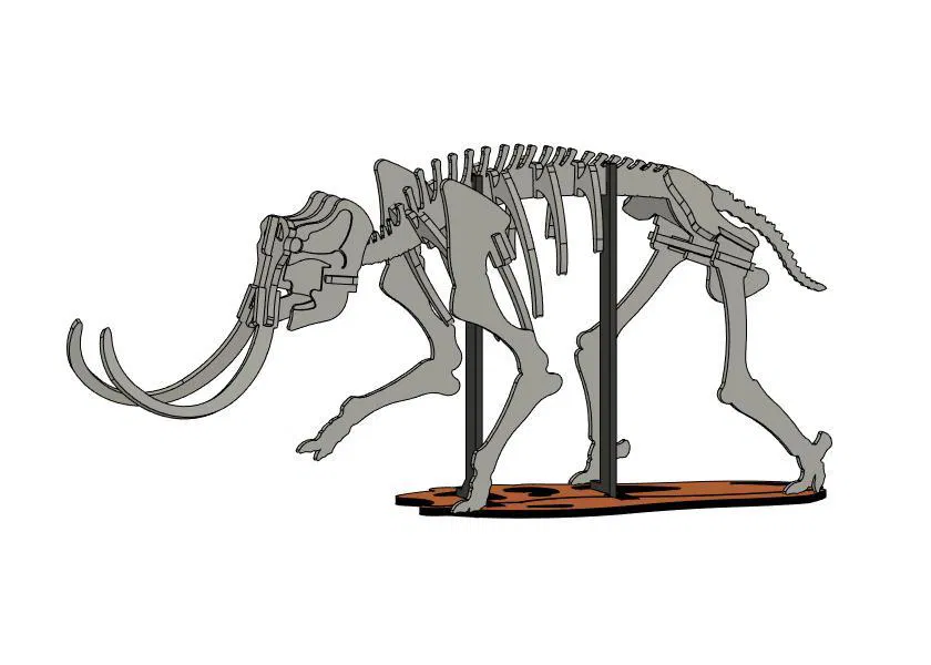 [Fantasy & Primal] Bộ xương Khủng long Ma mút - Image 3