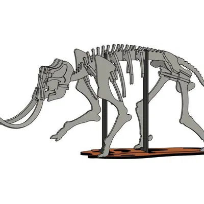 [Fantasy & Primal] Bộ xương Khủng long Ma mút