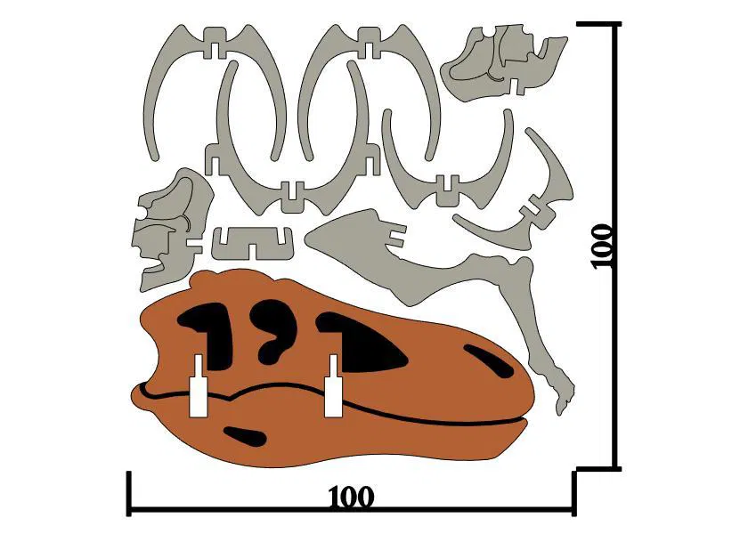[Fantasy & Primal] Bộ xương Khủng long Ma mút - Image 4