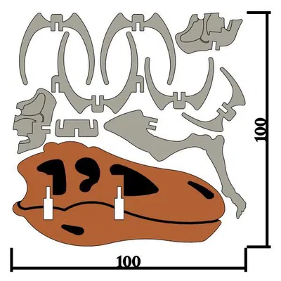 [Fantasy & Primal] Bộ xương Khủng long Ma mút
