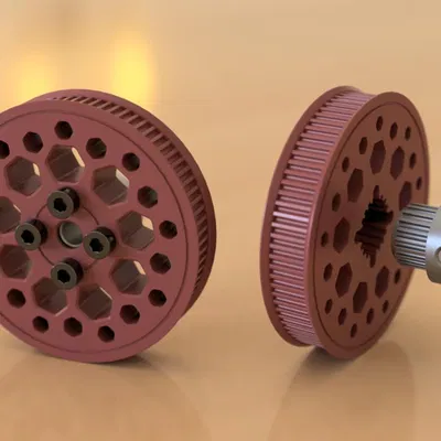 Puly Răng 80T In - Dây Đai 6mm - Dùng Puly GT2 20 Răng - Lỗ Trục 8mm hoặc 5mm