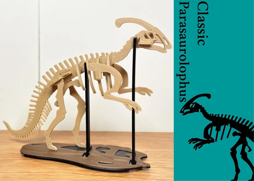 [3Dino Puzzle] Khủng long Parasaurolophus Phong Cách Cổ Điển - Image 1