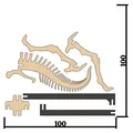 [3Dino Puzzle] Khủng long Parasaurolophus Phong Cách Cổ Điển - Thumbnail 3