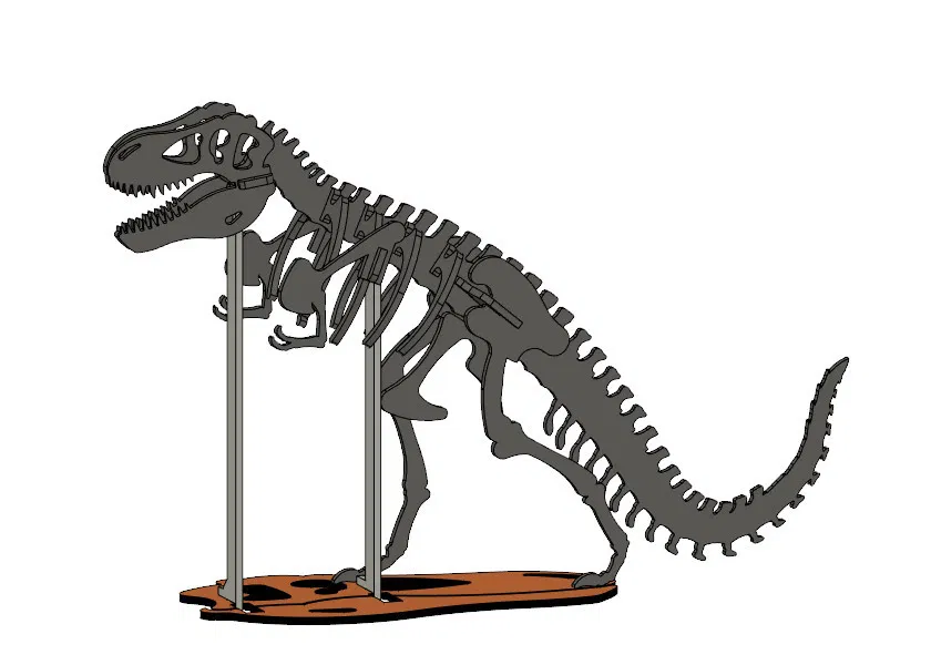 [3Dino Puzzle] Khủng Long Bạo Chúa T-Rex Phong Cách Cổ Điển - Image 3
