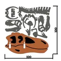 [3Dino Puzzle] Khủng Long Bạo Chúa T-Rex Phong Cách Cổ Điển - Thumbnail 4