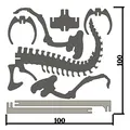 [3Dino Puzzle] Khủng Long Bạo Chúa T-Rex Phong Cách Cổ Điển - Thumbnail 5