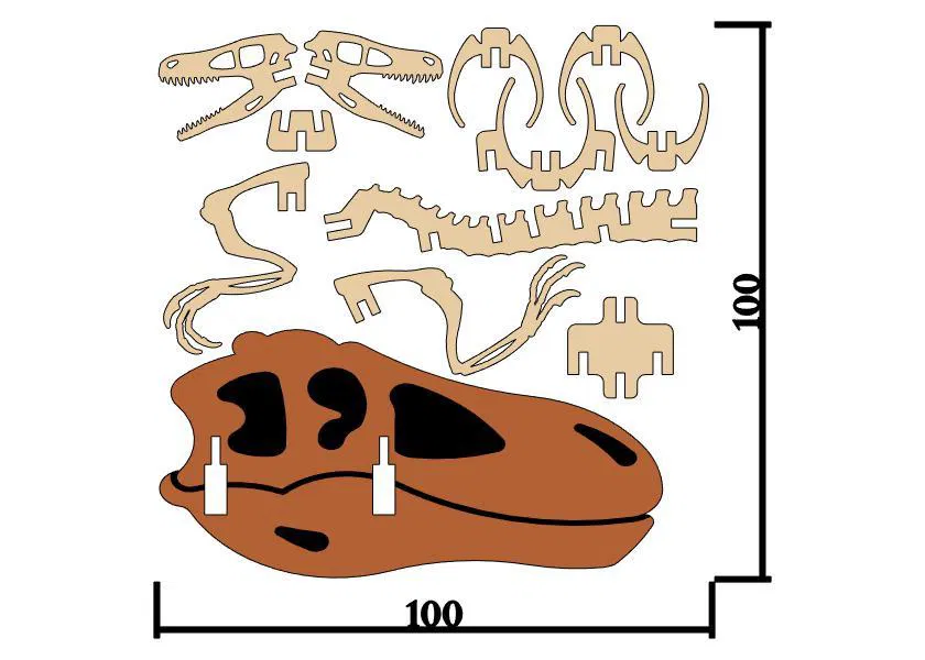 [3Dino Puzzle] Khủng Long Bạo Chúa Velociraptor - Image 4