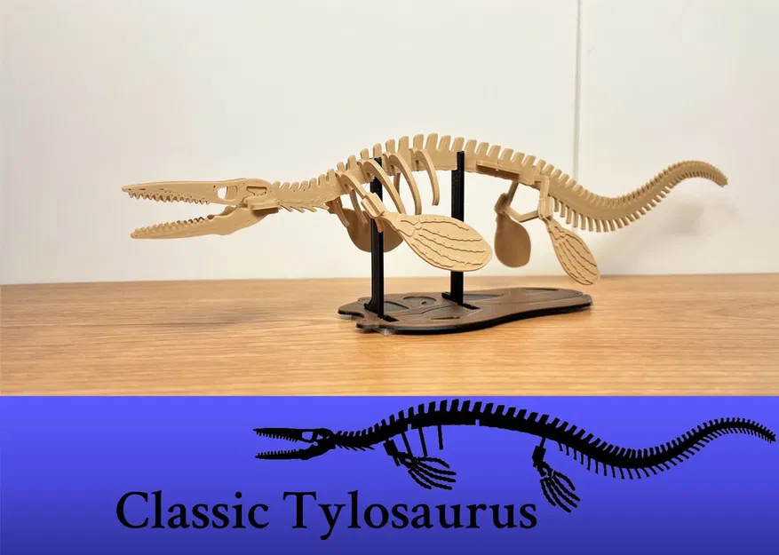 [3Dino Puzzle] Tylosaurus Phong Cách Cổ Điển - Image 1