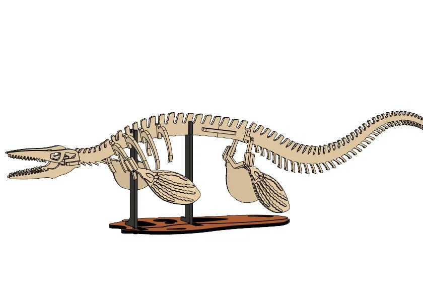 [3Dino Puzzle] Tylosaurus Phong Cách Cổ Điển - Image 3
