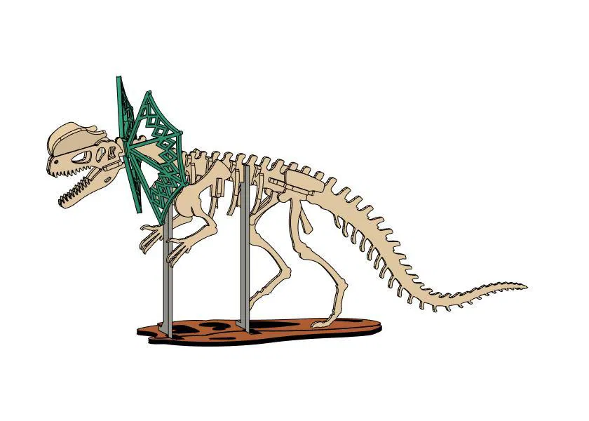 [3Dino Puzzle] Khủng Long Dilophosaurus Phong Cách Cổ Điển - Image 2