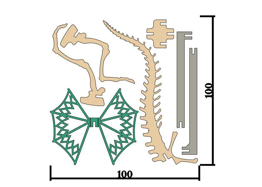 [3Dino Puzzle] Khủng Long Dilophosaurus Phong Cách Cổ Điển - Image 5