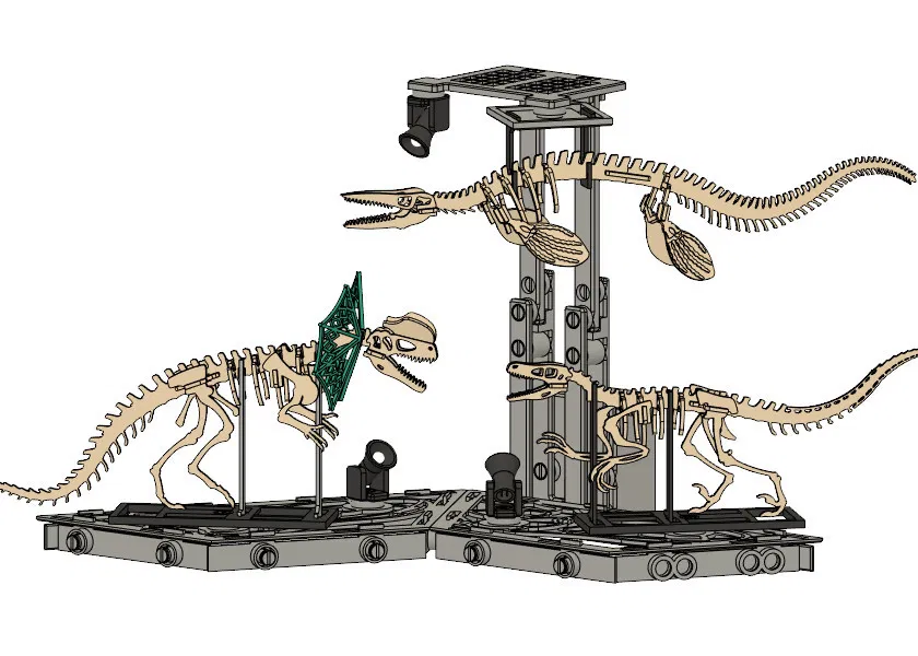 [3Dino Puzzle] Khủng Long Dilophosaurus Phong Cách Cổ Điển - Image 8