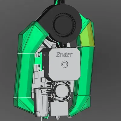 Ống dẫn quạt đôi 5015 cho Ender 3 v3 SE