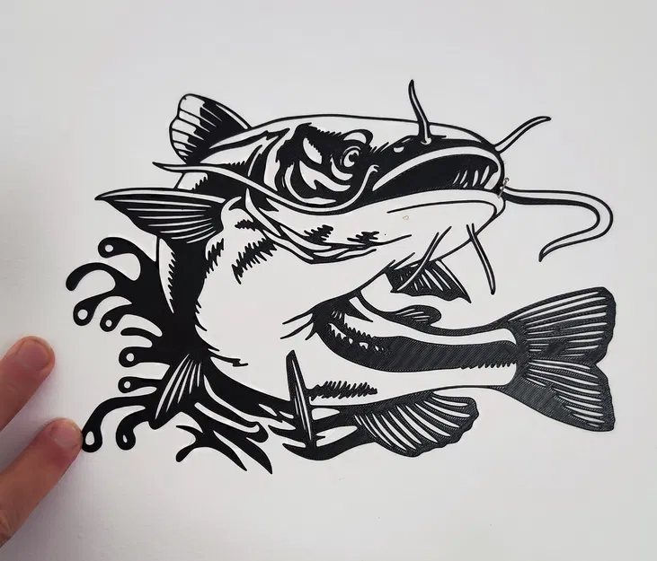 Tranh Treo Tường Trang Trí Hình Cá Lóc - Image 1