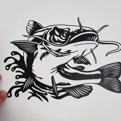 Tranh Treo Tường Trang Trí Hình Cá Lóc