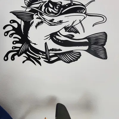 Tranh Treo Tường Trang Trí Hình Cá Lóc