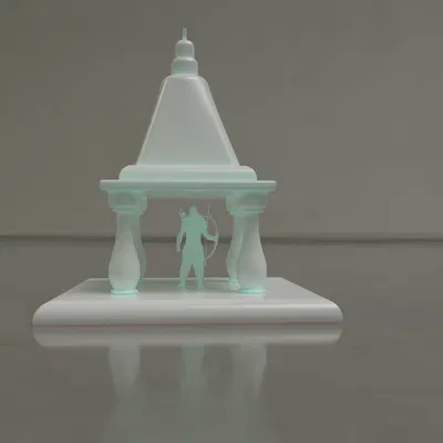 Mô hình Ram Mandir in 3D với Thiết kế Hình bóng Đức Ram