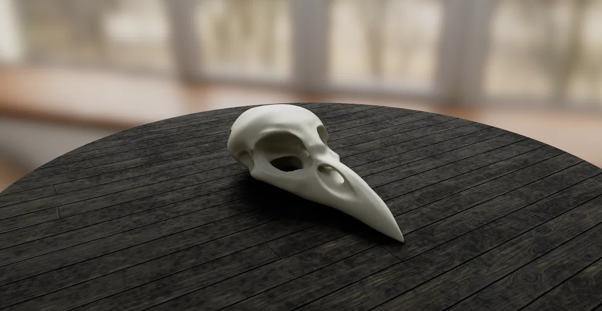 Mặt Dây Chuyền Hộp Sọ Quạ - Image 1