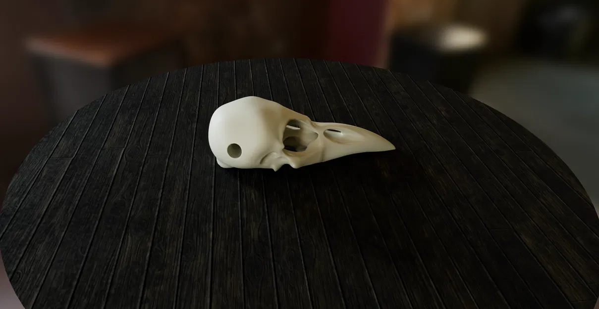 Mặt Dây Chuyền Hộp Sọ Quạ - Image 3