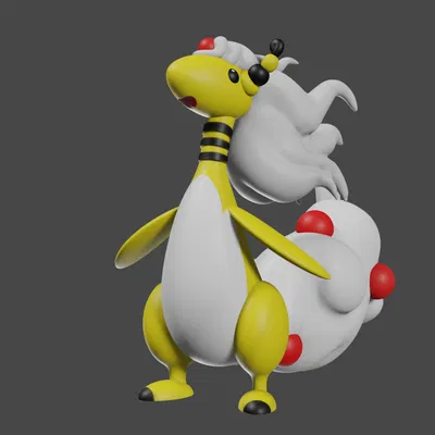 Mô hình để bàn DnD Mega Ampharos lấy cảm hứng từ Pokemon