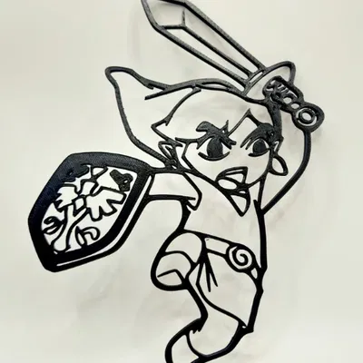 Tác phẩm nghệ thuật kiếm Link Zelda treo tường