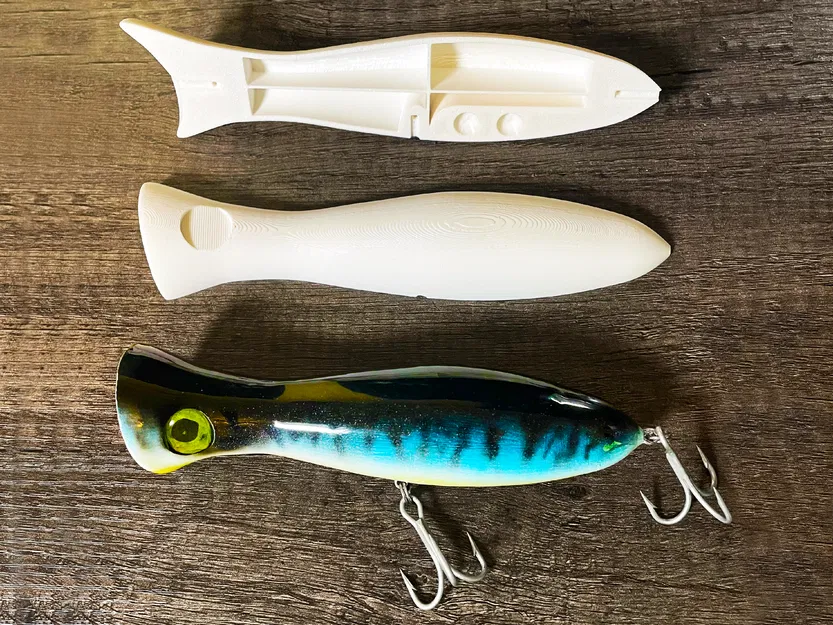 The Perfect Fishing Popper (Rattling) - Mồi Câu Lặn Hoàn Hảo (Có Bi Lăn) - Image 1