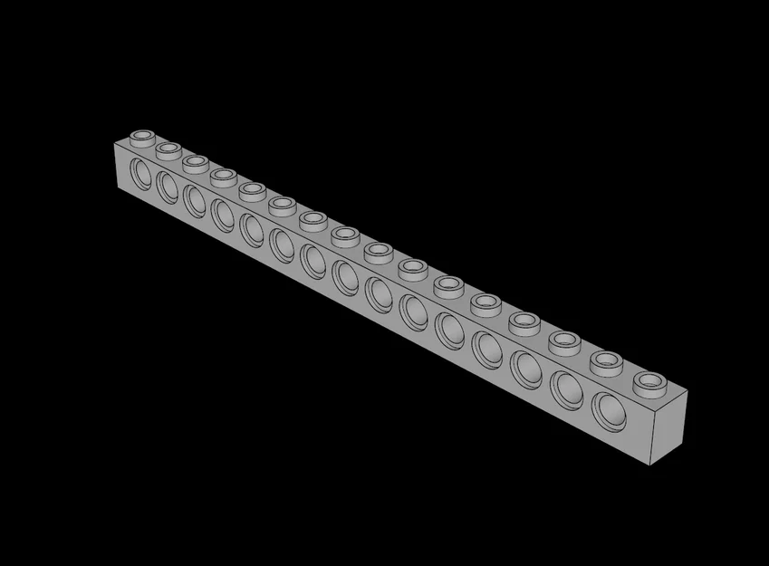Gạch Technic Lego Tương Thích 1 x 16 Có Lỗ (3703.dat) - Image 1