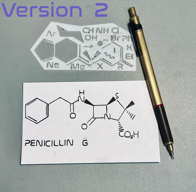 Stencil Hóa Học Hữu Cơ - Dùng cho iPad / Giấy & Bút Chì - Image 1