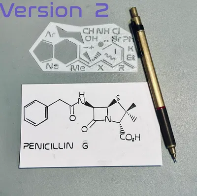 Stencil Hóa Học Hữu Cơ - Dùng cho iPad / Giấy & Bút Chì