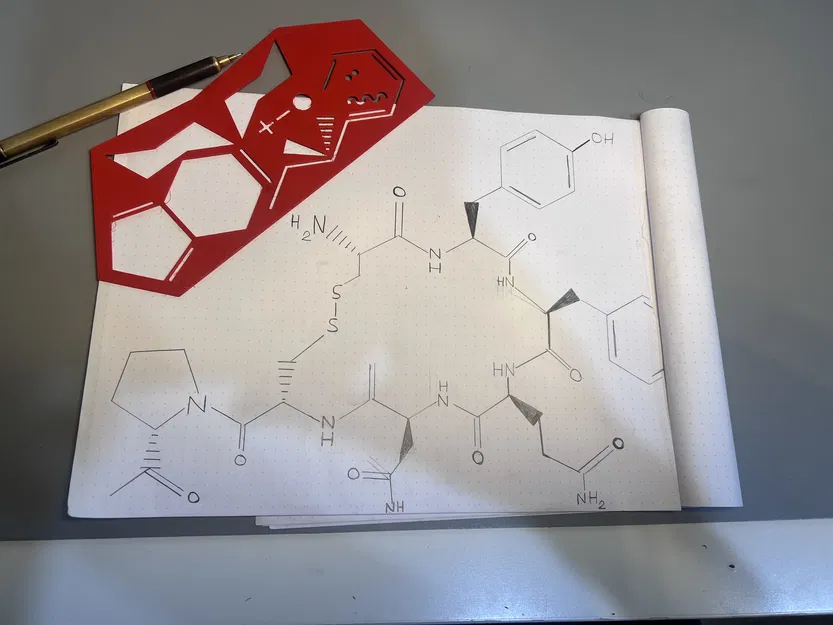 Stencil Hóa Học Hữu Cơ - Dùng cho iPad / Giấy & Bút Chì - Image 2