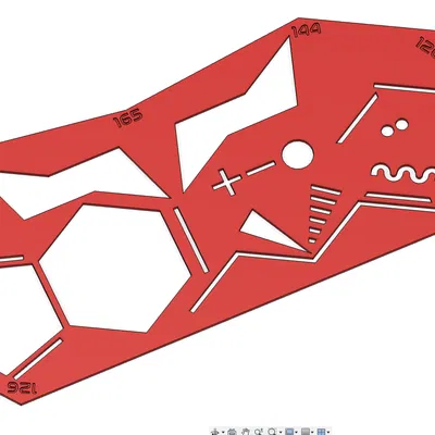 Stencil Hóa Học Hữu Cơ - Dùng cho iPad / Giấy & Bút Chì