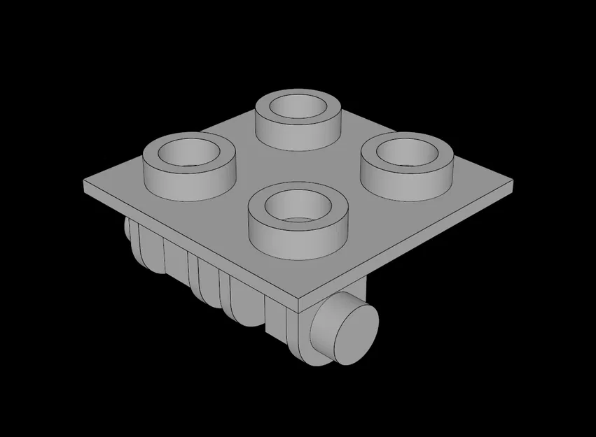 Bản lề Lego Tương thích (6134.dat) 2 x 2 Trên - Image 1