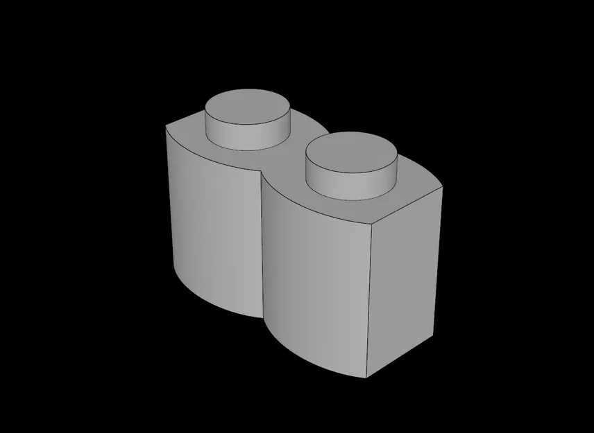 Gạch Lego Tương Thích (30136.dat) 1 x 2 Khúc Gỗ - Image 1